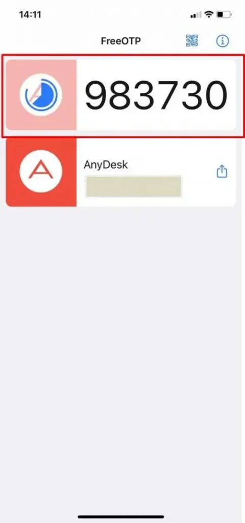 AnyDesk 手机动态验证码
