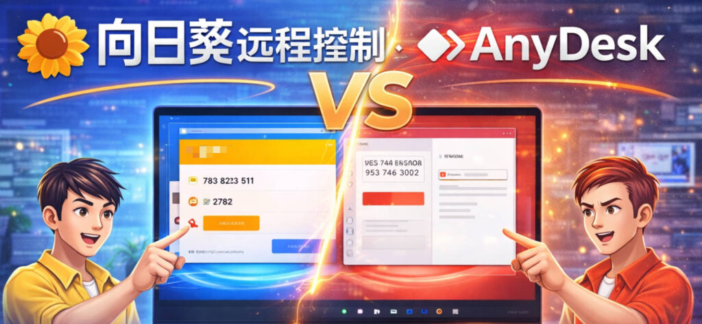 向日葵 vs AnyDesk
