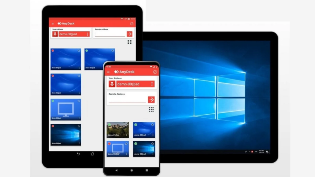 AnyDesk 画面放副屏