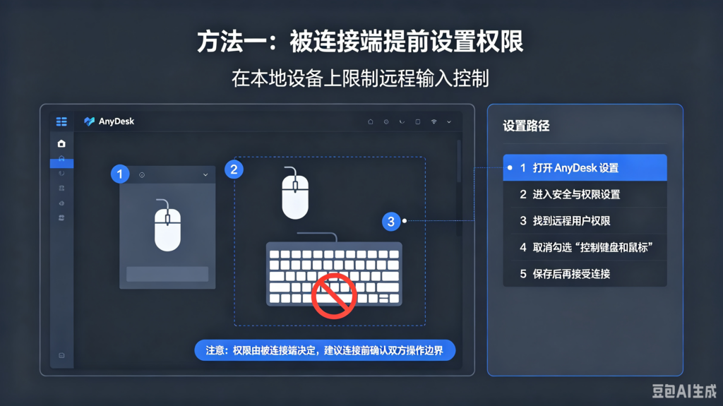 AnyDesk 禁用对方键盘鼠标