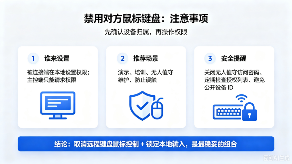 AnyDesk 禁用对方键盘鼠标